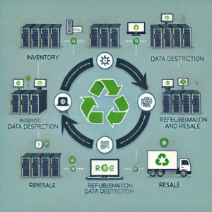 An-infographic-style-image-illustrating-the-lifecycle-of-used-data-center-equipment