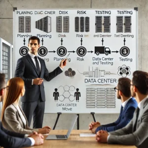 A-professional-project-manager-presenting-a-detailed-timeline-for-a-data-center-move