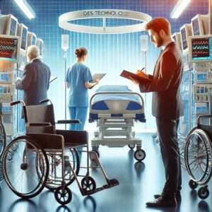 Mobility Equipment being checked out by professionals