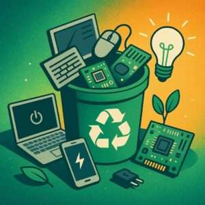 Technology in a recycle bin