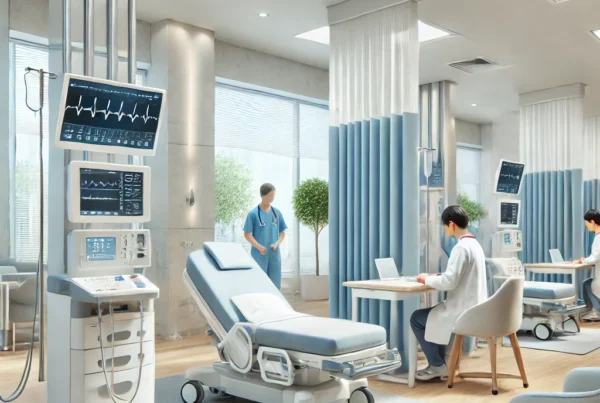 A-clean-and-modern-healthcare-facility-showcasing-refurbished-medical-equipment-in-use